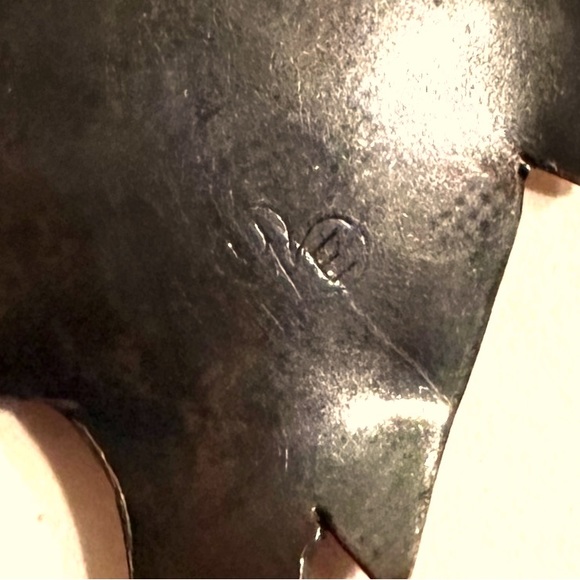 Vintage Stuart Nye Copper RARE Brooch MapleLeaf Signed Antique 3" Men/Women - Picture 4 of 7